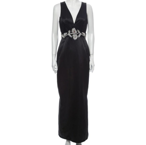Raoul NWOT Black Embellished Waistband Dress